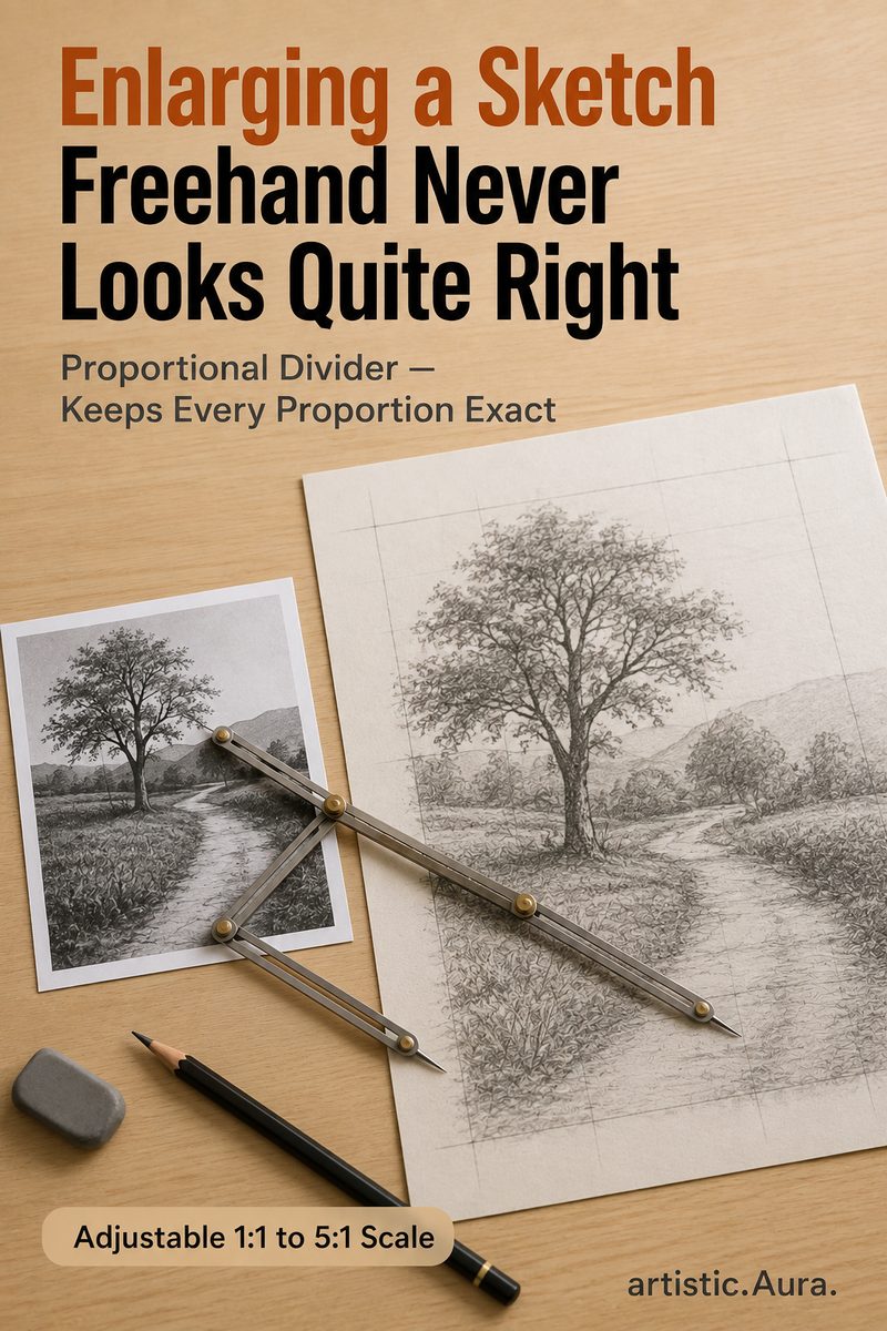 Proportional Divider Artist Drawing Tool — a closer look
